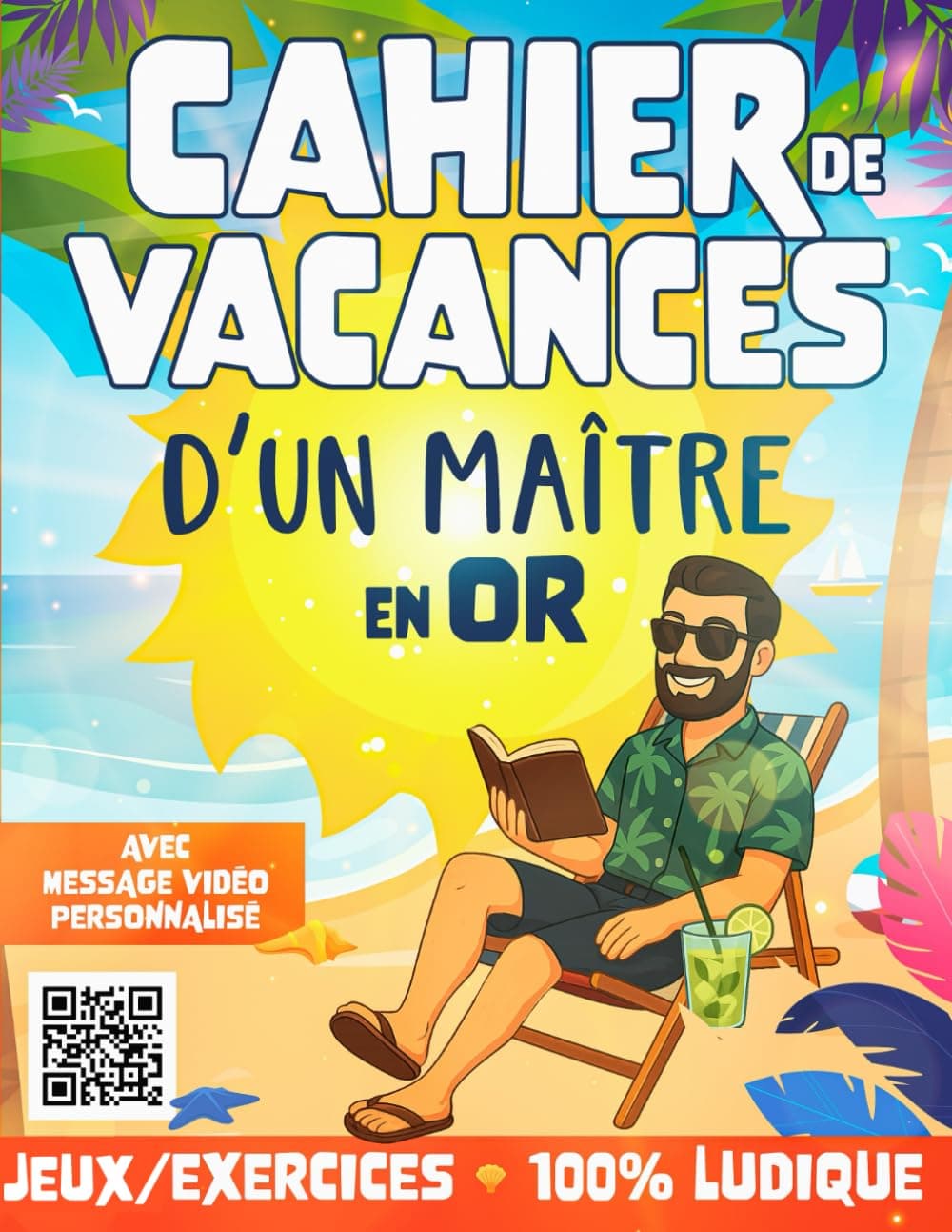 Cahier de vacances d'un maître en Or — couverture du cahier pour enfants Adulte