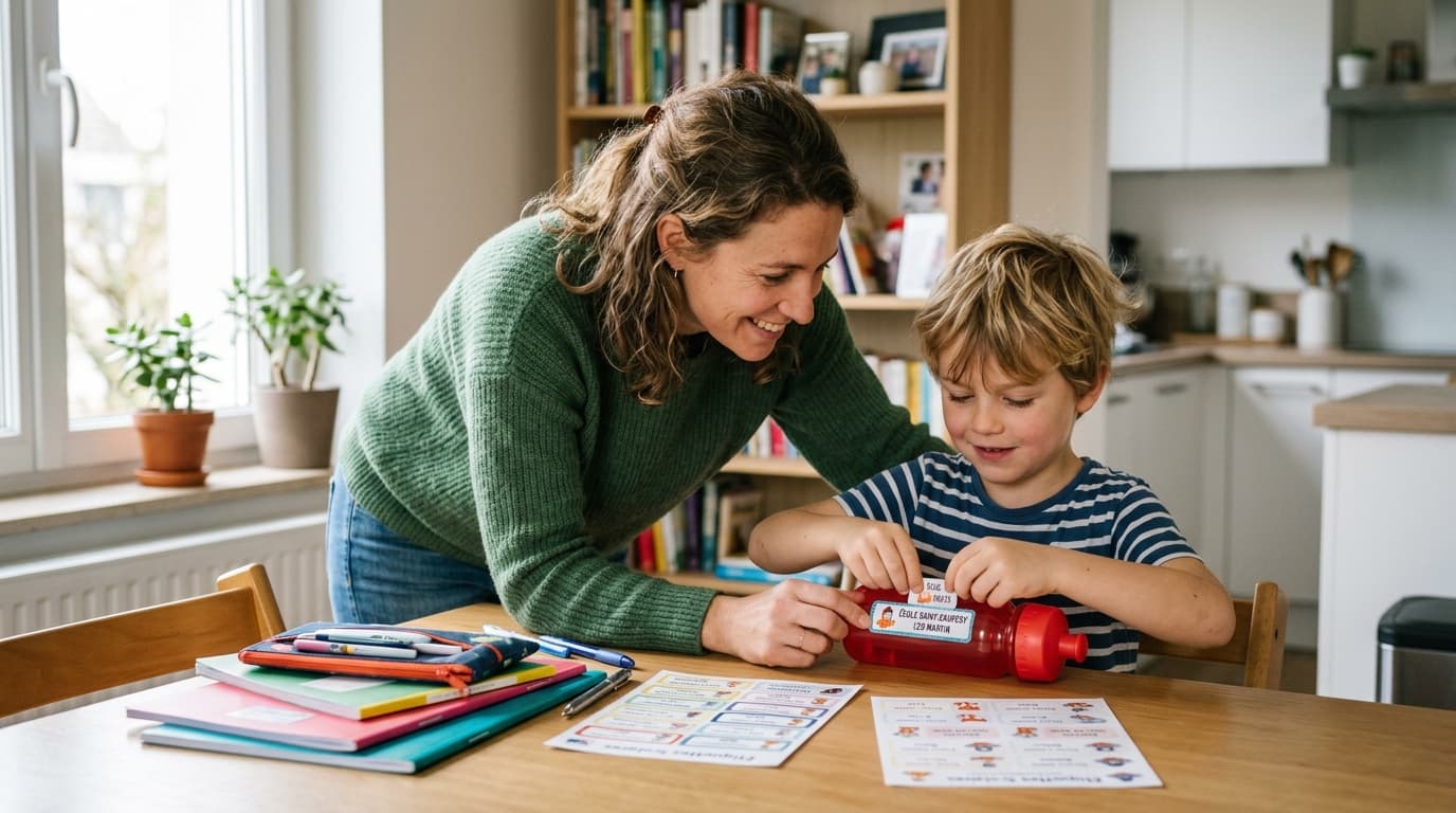 Étiquettes scolaires : astuces pour tout marquer vite et bien