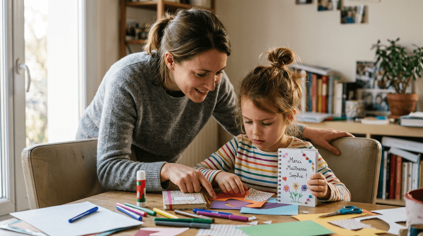 Pourquoi offrir un cahier à la maîtresse à la fin de l'année
